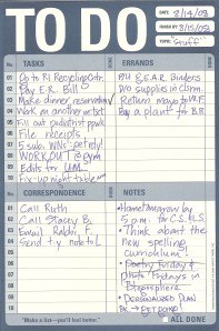 23 a.m.  I wonder how many of these things will actually be complete by the end of the day.