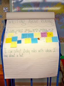 I Can - Instead of Readers duh-duh-duh Strategy Chart with Post-Its from the Active Engagement