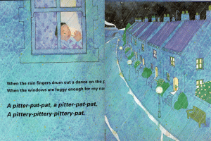 Beginning spread of The Rain Train