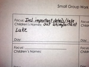This planning grid helps me use my conferring notes to plan ahead for the upcoming week. 