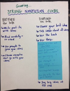 Book Clubs Teaching Chart