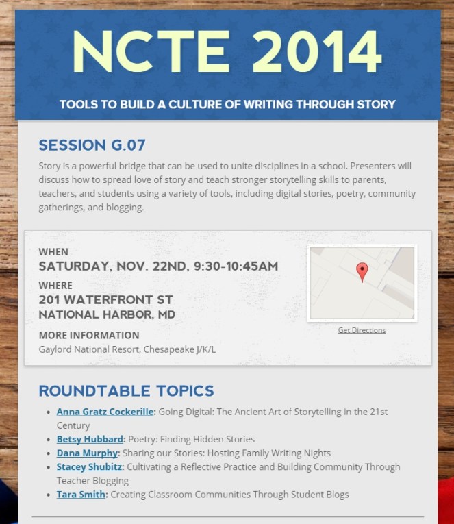 #NCTE14 Session G.07