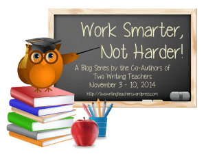 Work Smarter Not Harder