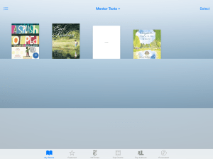 So far I only have four picture books on my iPad. I'm thinking about buying a few more.