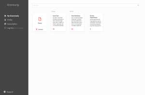 Grammarly Dashboard