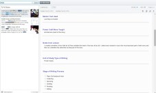 Here's a search I did for a student I've met with a few times. When I search by her name in Evernote, I not only all of the notes I have on her, but I also see thumbnails of photos I've taken of classroom charts I've used or of her in-progress work. (Click on the image to enlarge.)