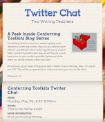 Click on the image for more information about the Twitter Chat.