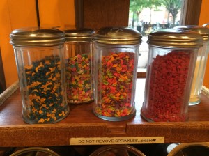 The sprinkles on this cupcake represent figurative language. It’s nice for a piece of student writing to contain a variety of figurative language, but it’s not necessary. And if one adds too many sprinkles (or figurative language), then the icing becomes overpowered with the crunch.