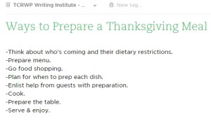 ways to prep tgiving meal