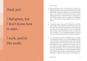 Click on the image to enlarge this excerpt from Create Now!: A Systematic Guide to Artistic Audacity by Marlo Johnson, published by Chronicle Books 2016.