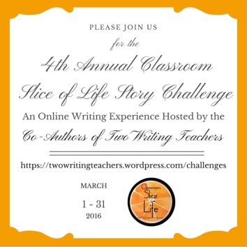 4th Annual Classroom Slice of Life Story Challenge Invite
