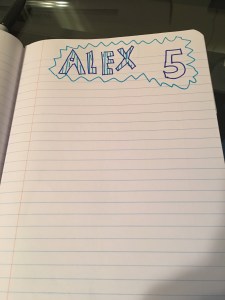 alex notebook page