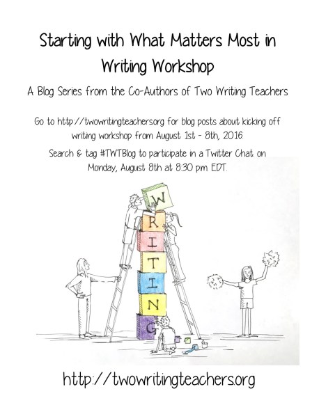 Starting with What Matters Most in Writing Workshop