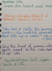 notebook page- lines