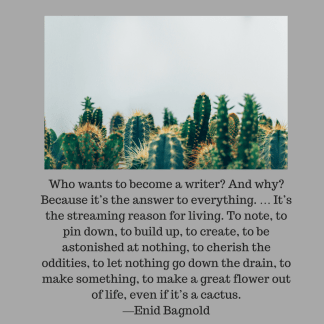 “Who wants to become a writer_ And why_ Because it_s the answer to everything. … It_s the streaming reason for living. To note, to pin down, to build up, to create, to be astonis