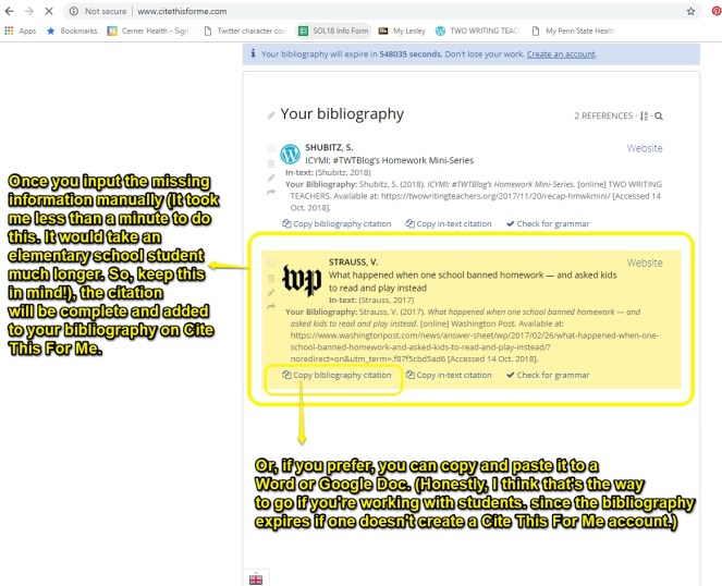 Cite This for Me Flaw 3