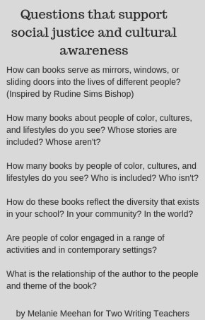 Questions that support social justice and cultural awareness (2)