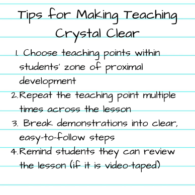 Tips for Making Teaching Crystal Clear