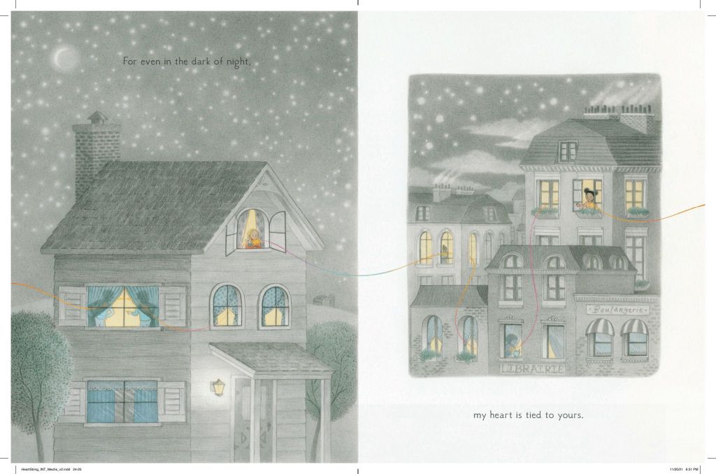 Interior spread from HEART STRING.