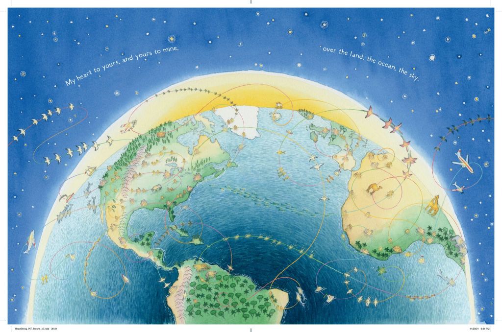 Interior spread from HEART STRING.