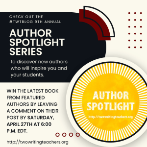 Information about the giveaways related to this year's Author Spotlight Series. Win the latest book from featured authors by leaving a comment on their post by Saturday, April 27th at 6:00 p.m. EDT. 