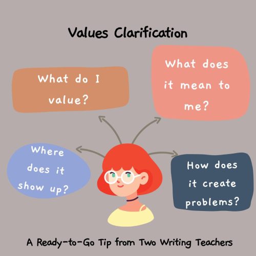 Girl thinking about what she values