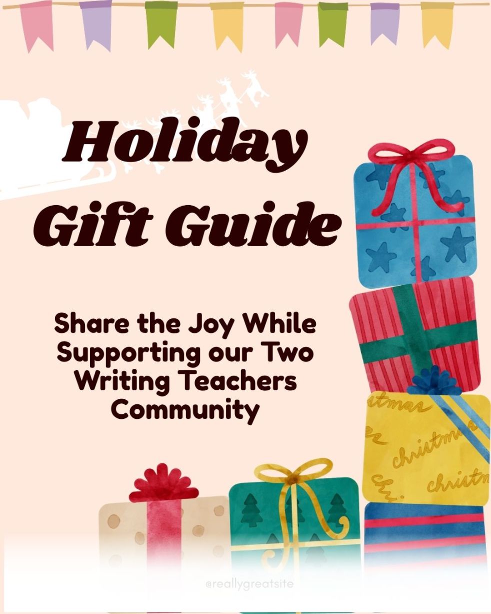 Image of gifts with text "Holiday Gift Guide"