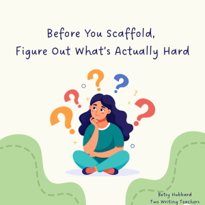 Image of a person with question marks around her head.